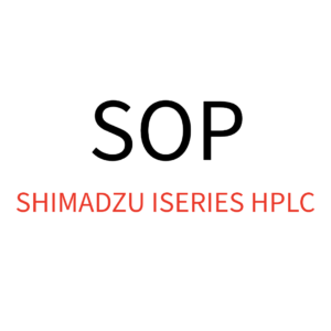 SOP- Shimadzu iSeries HPLC with UV Detector
